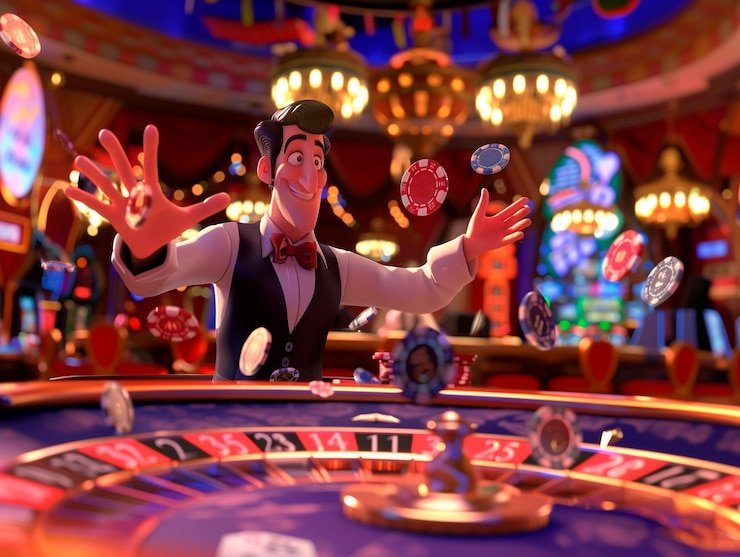Roulette live dengan roda fisik dan bola